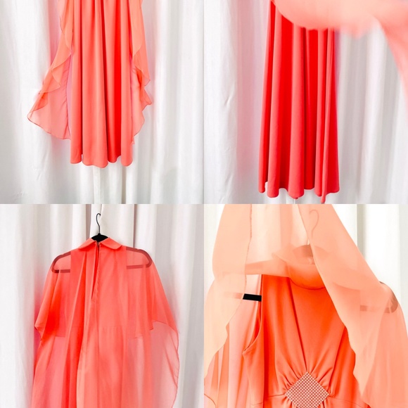 16 Pc Vintage Lot 1960s 1970s Maxi Mini Cocktail Evening Gown Party Dresses - Picture 14 of 16